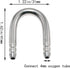 Maxmoral Aquarium U-Shape Connectors, Stainless Steel Fish Tank Air Pump Accessories CO2 System Tube Connector