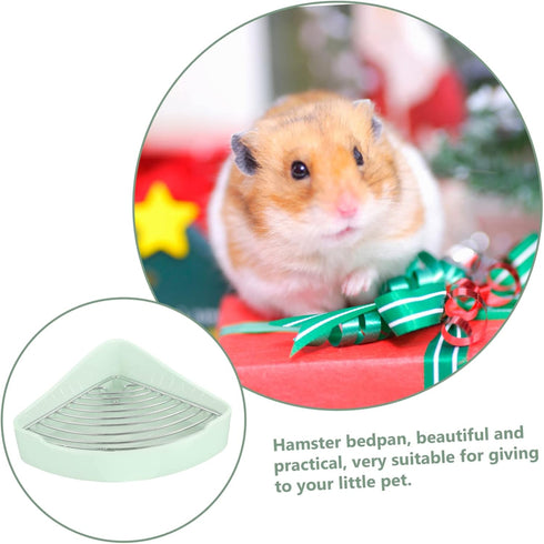 Abaodam Guinea Pig Litter Box Ceramic Pet Toilet Potty Pad Holder Indoor Rabbit Potty Tray Stain-Resistant Easy