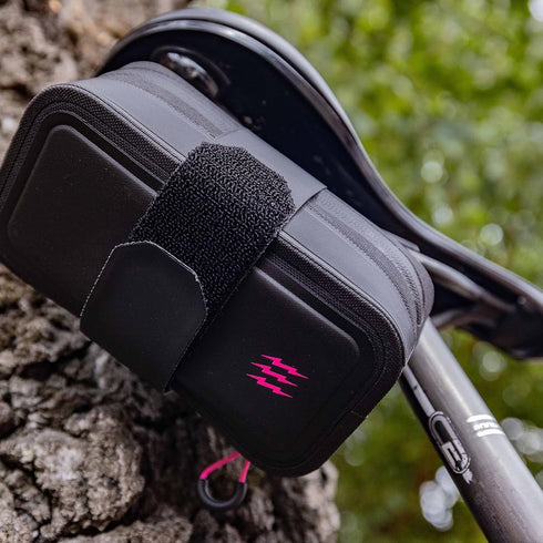 Muc-Off Black Saddle Bag Pack - Bike Bag and Cycling Accessories for Storing Ride Essentials, Tools, and Repair Kit