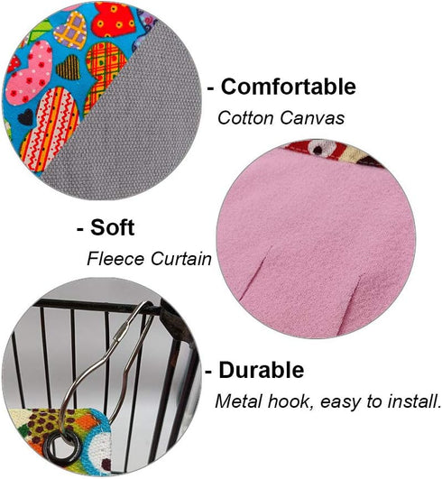 RIOUSSI Guinea Pig Hideout Hideaway Corner Fleece Toys - Cage Accessories with Reversible Sides