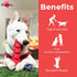 100% Natural Rubber Indestructible Chew Toy for Dogs, Ultimate Chewing Stick for Large Breeds