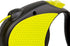 FLEXI Neon Retractable Dog Leash, 16 ft, Small, Black/Yellow Cord