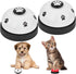 SlowTon Dog Doorbells, 2 Pack Metal Bell Dog Training with Non Skid Rubber Bottoms for Potty Training, White