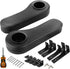 Golf Cart Armrest with Cup Holder for EZGO Club Car Yamaha, No Drilling Required Rear Seat Kits