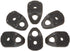 Lixada 6pcs Nylon Single Eyelet Tie Down Loop Safety Anchor Deck Fitting for Kayaking Canoeing Rafting