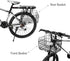 HOMEE Folding Rear Bike Basket | Wire Mesh Fold-Up Detachable Bag for Mountain Bike Accessories (1 Pack)