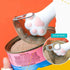 Dog Food Lids & Spoons Set, Manual Can Opener with Cover, Cat & Dog Food Accessories (White)