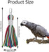 ASOCEA Pet Bird Parrot Colorful Cotton Rope Chew Toys for Cockatiels, Macaws, Parrots
