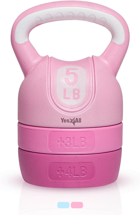 Yes4All Adjustable Kettlebell Sets for Strength Training, Versatile Weight for Workouts
