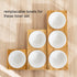 2Pcs Replaceable Ceramics Bowls for Basic Cat Bowls, Bamboo (2Pcs Bowls, Ceramics)