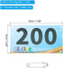 Tear-Resistant Running Bib Numbers with Safety Pins | Ideal for Marathons & Sports Events