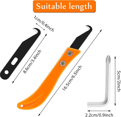 Mudder 13 Pieces Golf Hook Blade Hook DIY Knife Golf Club Blade Tool Golf Club Grip Remover Tool with Installation Tool