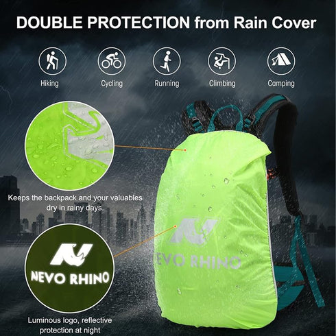 Hydration Backpack 3L Water Bladder, Insulation Daypack with Rain Cover for Hiking Cycling