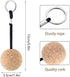 Floating Cork Keyring, 2Pcs Wooden Ball Key Ring for Sailing Boat Water Sport Accessories (#1)
