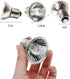 6-Pack Reptile Heat Lamp Bulb, E26/E27 75 Watt Full Spectrum Sun Light for Bearded Dragon & More
