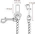 Attachment-33 Inch Mogoko Stainless Steel No chew Dog Car Seat Belt, Pet Vehicle Safety Restraint Cable, Heavy Duty Big
