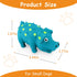 WishLotus Natural Latex Dog Squeak Toy, 2pcs Pig-Shaped Dog Chew Toy for Teeth Cleaning, Mini Dog Pig Toy for Small Dogs to Relieve Stress and Reduce Boredom (2pc)
