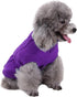 CHBORCHICEN Small Dog Sweaters, Purple, Knitted Pet Cat Warm Sweatshirt for Winter, Kitten Puppy Sweater (X-Small)