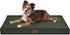 Outdoor All Weather Large Dog Bed, Orthopedic Egg Foam, Waterproof, Washable Oxford Cooling Cover, Dark Green