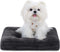 Washable Dog Beds for XX-Small Dogs, Deluxe Thick Flannel Fluffy Comfy Kennel Pad, Anti-Slip & Anti-Scratch Pet