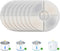 Wonder Creature Cat Water Fountain Filter Replacement - Round Carbon Filters for 81oz/2.4L Automatic Pet Fountain (8