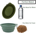 2 Pack Collapsible Dog Travel Bowls (21oz/600ml), 100% Food Grade Silicone Integrated Molding, No Plastic Rim, Portable Pet Feeding Watering Dishes for Outdoors with Clasp, BPA Free