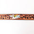 HILASON Medium Tan Genuine Leather Dog Collar, Strong, Handmade, Soft, Hand Tooled