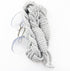 Pro Bamboo Kitchen 23.62x1.37in Hermit Crab Climbing Rope Hook Sucker Grey Braided Wool Reptile Swing Habitat