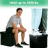 Tfulad 4-in-1 Setup, Outdoor Foldable Portable Toilet with Lid - Instant Waterproof, Odor-Proof, Emergency Camping