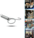 10 Pack Rabbit Cages Door Metal Finger Spring Latch Hook Multi-Functional Pet Cages Door Spring Latch for Fixing Small Animal, Rabbit, Dog, Cat, Parrot, Guinea Pig,Squirrel, Pet Cage Door