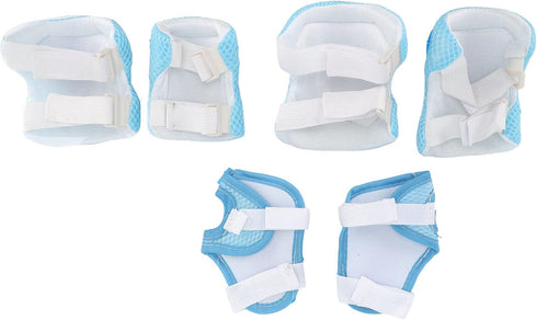 Kids Helmet Pad Set - Professional Adjustable Protective Gear for Skateboard, Bike, Knee, Elbow Pads, Wrist Guards