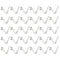 HARFINGTON 30pcs Snap Spring Clip for Kayak Paddle, 3.8x7.1x32mm, 65Mn Spring Steel, V-Shaped Hollow Lift Tube Clips