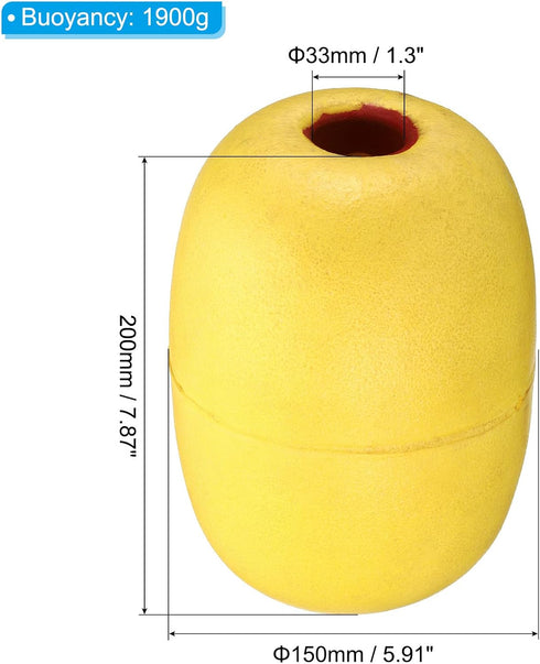 PATIKIL Rope Float Buoy, Deep Water Floats Rope Float Buoy Great for Trail Markers Dock Floats Kayak Boats