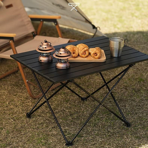 Backpacking 15.5''L 13.8''W 11.4''H SOUJOY Camping Side Table, Portable Folding Beach Table, Small Aluminum Picnic