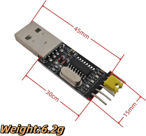 Generic CH340G Programming Module for BAFANG BBS Systems - USB to TTL Adapter for STC Microcontroller Firmware Flashing