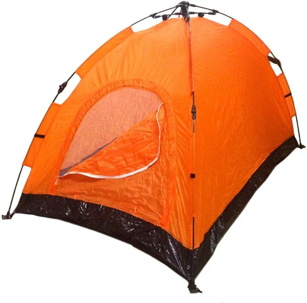 Instant Automatic Pop Up 2 Man Tent for Camping Hiking - Orange Sealed