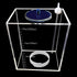 Acryli Made Dosing Container, Liquid Storage Bucket for Aquarium Air Pump Accessories, 2.5L Blue Lid