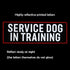 2 Pcs Reflective Service Dog in Training Patch Set with Hook and Loop Fastener, Embroidered Border with Printed Letters Patch for Dog Vest Harness (3.5 x 1.2 inches) by FITZNORA