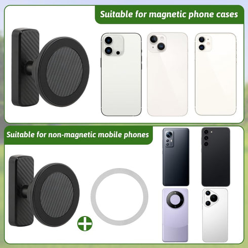 CfoPiryx N52 16 15 14 13 12 Magnetic Golf Cart Phone Holder, Aluminum Phone Mount with Magnets Golf Cart Accessories
