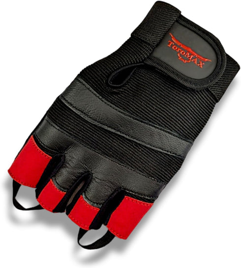 TOROMAX Weight Lifting Gloves Gym Gloves for Training, Fitness, Workout, Crossfit Exercise, Cycling Leather Padded