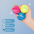 Best Pet Supplies 4-Pack Squeaky Tennis Toys for Dogs, Heavy-Duty Interactive Fetching Pet Toys, Durable - Small