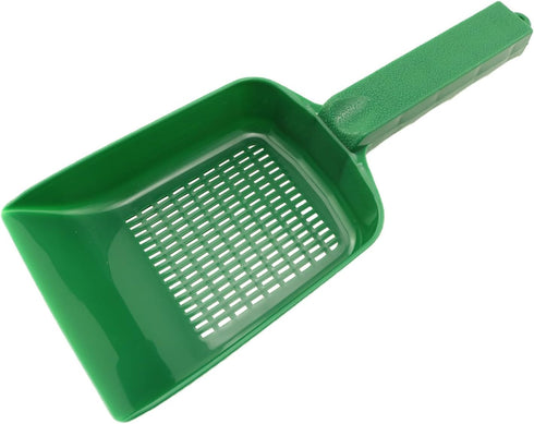 Aquarium Garden Sand Cleaning Shovel, Green 5.11x4.33inch, Lizard Feces Scoop for Fish Tanks and Swimming Pools