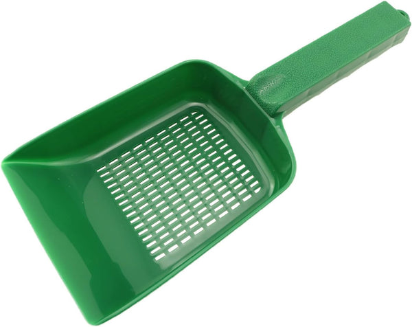 Aquarium Garden Sand Cleaning Shovel, Green 5.11x4.33inch, Lizard Feces Scoop for Fish Tanks and Swimming Pools