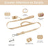 Wisedog Durable Two Handle Dog Leash, Heavy Duty with Dual Soft Padded Handles, Adjustable Length for Medium Large Dogs