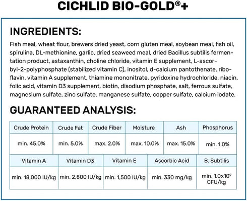 Hikari 2-Ounce Cichlid Bio-Gold Floating Pellets for Pets, Mini