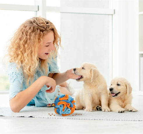 WishLotus 5.9 Inch Snuffle Ball for Dogs, Colorful Sniffing Training Toy for Small Dogs & Natural Foraging