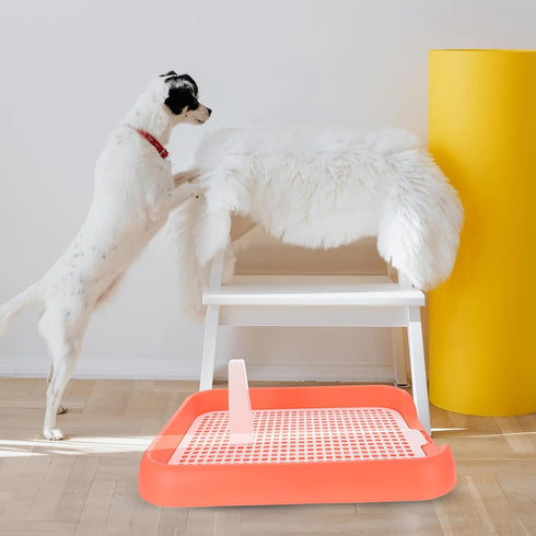 6.9X5.5 Inch ULTECHNOVO Mesh Dog Toilet Tray Indoor Puppy Potty Trainer Anti-Slip Dog Pee Tray Lightweight Durable
