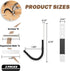 Gun Rack Storage Wall Mount, Horizontal Metal Hooks for Rifles and Shotguns, Heavy Duty Steel Hangers