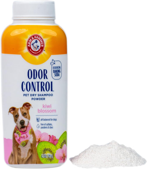 Hammer 4.2 Oz Arm & for Pets Odor Control Dry Shampoo Powder for Dogs & Puppies, Waterless Dog Deodorizer with Baking