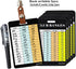 Golf Club Distance Range Cards with Holder, Back Writable Yardage Matrix Chart for Beginner to Advanced Players